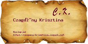 Czagány Krisztina névjegykártya